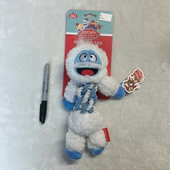 Rudolph The Red Nosed Reindeer Plush Toy Rope Abominable Snowman Yeti - Picture 4 of 4